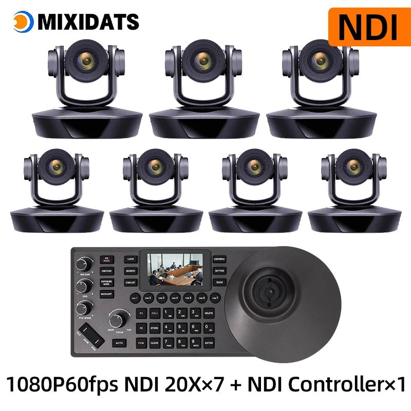 1080P60fps PTZ Camera NDI POE 20X Zoom Conference for Church Meeting 1pc NDI PTZ camera Controller for Video Conferencing 1-8pcs Ai-TechWorld