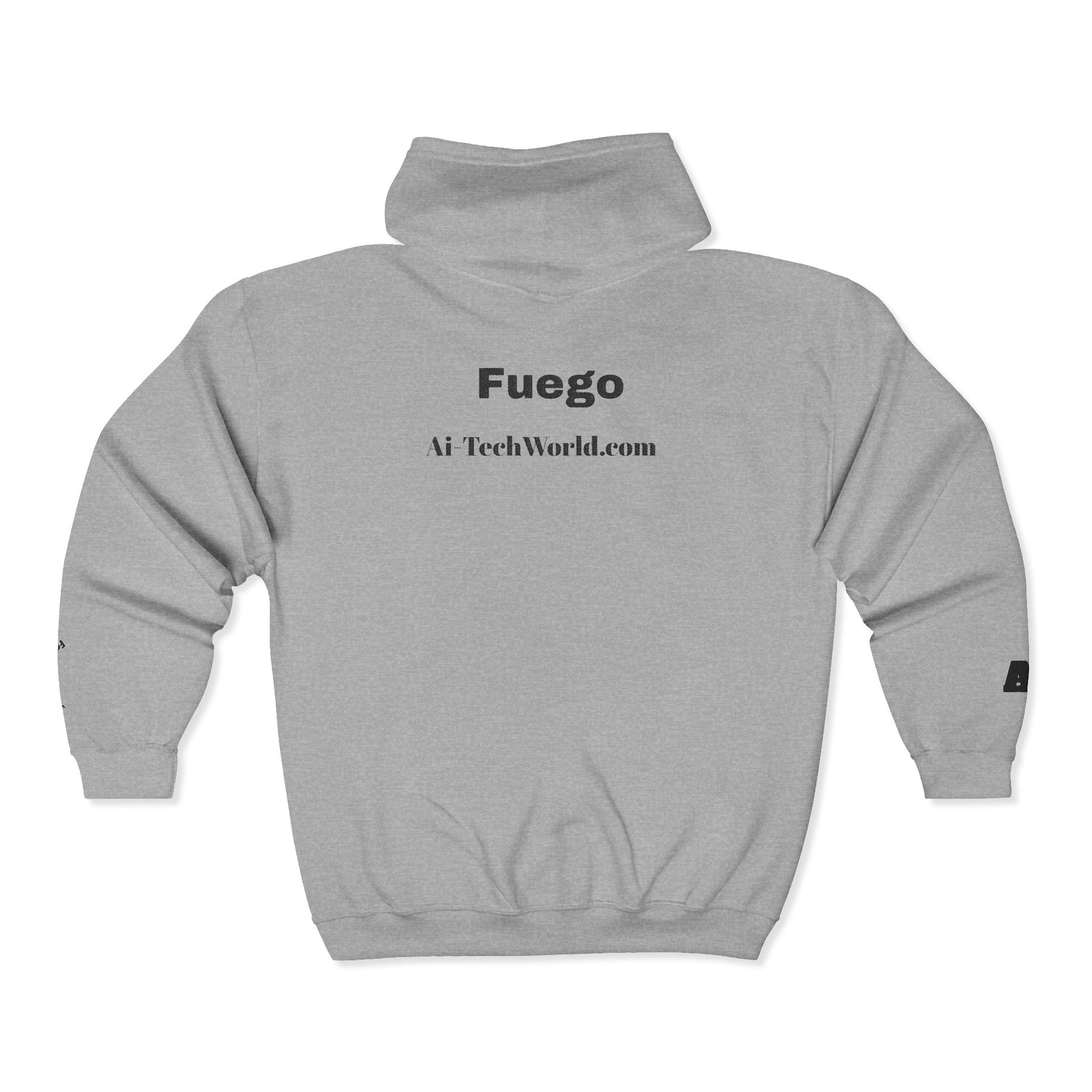 Stylish Graphic Zip Hoodie for Comfort Lovers, Cozy Outwear for All Seasons, Perfect for Gifting, Casual Wear, Art-Inspired Fashion Printify 