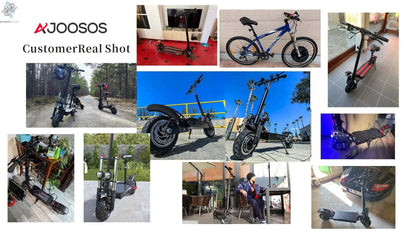 1200W 2400W 6000W Commuter Seated Adults Electric Scooter 48V/72V E-Scooter 10 inch Tubeless Off Road Tire with LCD - Ai-TechWorld