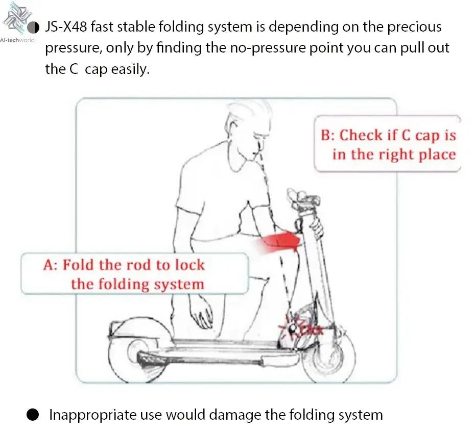 1200W 2400W 6000W Commuter Seated Adults Electric Scooter 48V/72V E-Scooter 10 inch Tubeless Off Road Tire with LCD - Ai-TechWorld