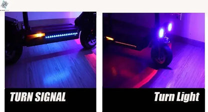 1200W 2400W 6000W Commuter Seated Adults Electric Scooter 48V/72V E-Scooter 10 inch Tubeless Off Road Tire with LCD - Ai-TechWorld
