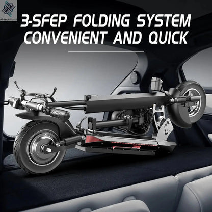 1200W Peak Dual Motor Electric Scooter with Seat, 48V 15AH 27 MPH,Up to 45+ Miles, UL2272 Certified Foldable Commuting E-Scooter Ai-TechWorld 