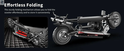 1200W Peak Dual Motor Electric Scooter with Seat, 48V 15AH 27 MPH,Up to 45+ Miles, UL2272 Certified Foldable Commuting E-Scooter Ai-TechWorld 