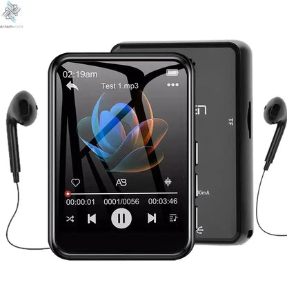 128G MP3 Player Bluetooth 5.4 HiFi MP3 Music Player Built-in Speaker 2.4inch Touch Screen MP4 Player with E-book/Video Recording Ai-TechWorld 