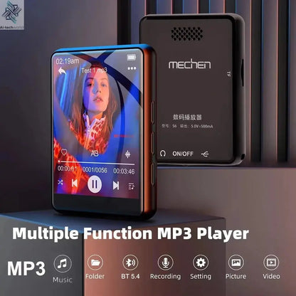 128G MP3 Player Bluetooth 5.4 HiFi MP3 Music Player Built-in Speaker 2.4inch Touch Screen MP4 Player with E-book/Video Recording Ai-TechWorld 