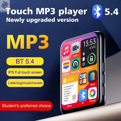 128G MP3 Player Bluetooth 5.4 HiFi MP3 Music Player Built-in Speaker 2.4inch Touch Screen MP4 Player with E-book/Video Recording Ai-TechWorld 