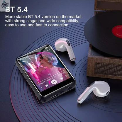 128G MP3 Player Bluetooth 5.4 HiFi MP3 Music Player Built-in Speaker 2.4inch Touch Screen MP4 Player with E-book/Video Recording Ai-TechWorld 