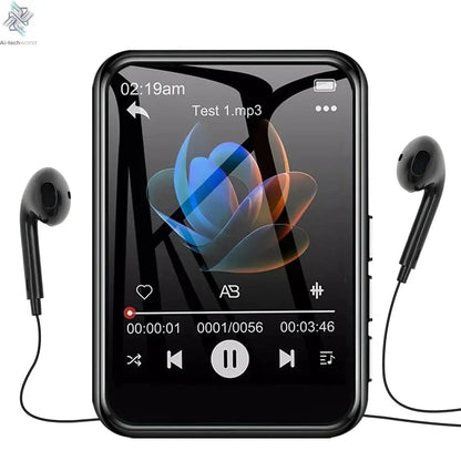 128G MP3 Player Bluetooth 5.4 HiFi MP3 Music Player Built-in Speaker 2.4inch Touch Screen MP4 Player with E-book/Video Recording Ai-TechWorld 
