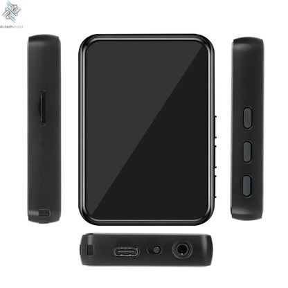 128G MP3 Player Bluetooth 5.4 HiFi MP3 Music Player Built-in Speaker 2.4inch Touch Screen MP4 Player with E-book/Video Recording Ai-TechWorld 