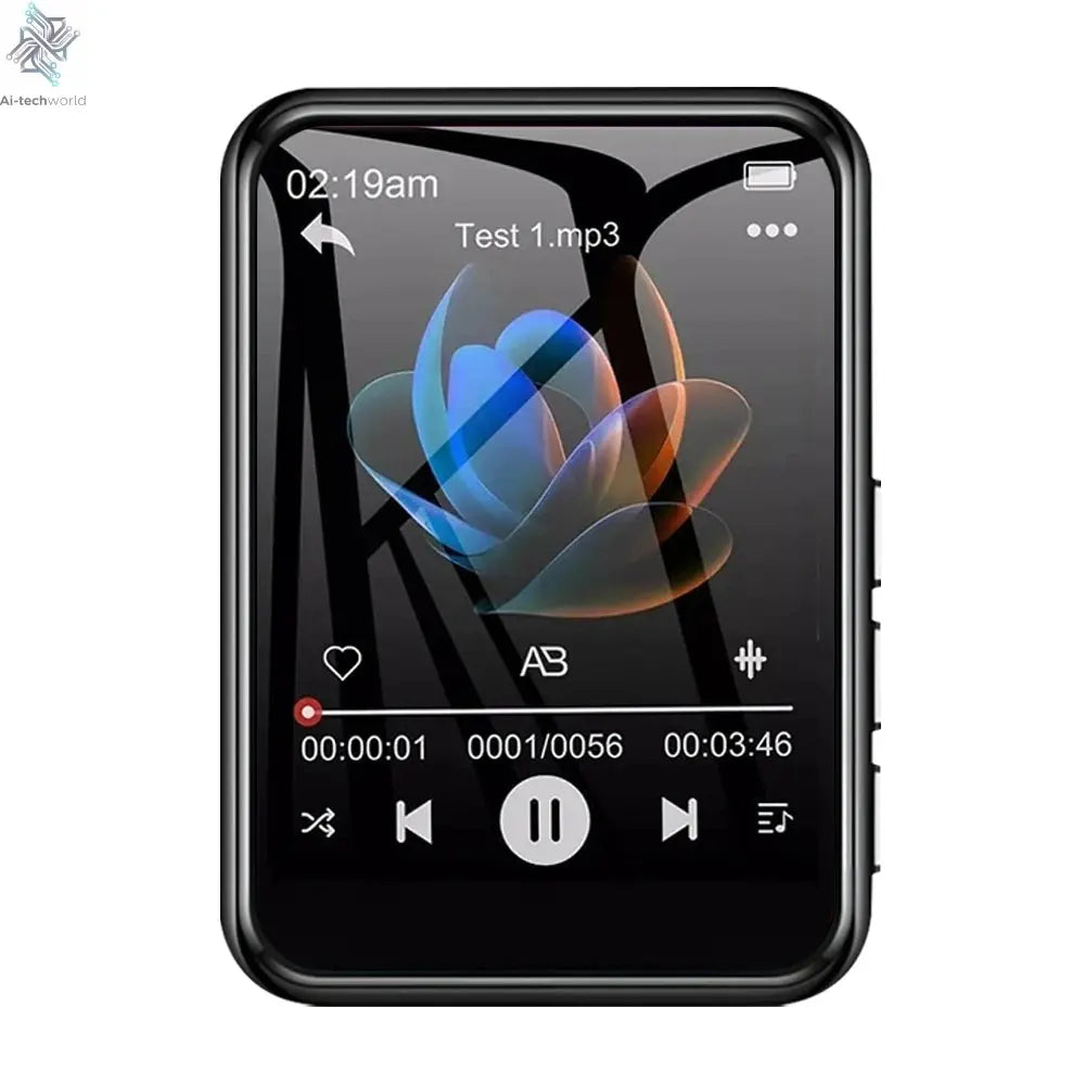 128G MP3 Player Bluetooth 5.4 HiFi MP3 Music Player Built-in Speaker 2.4inch Touch Screen MP4 Player with E-book/Video Recording Ai-TechWorld 