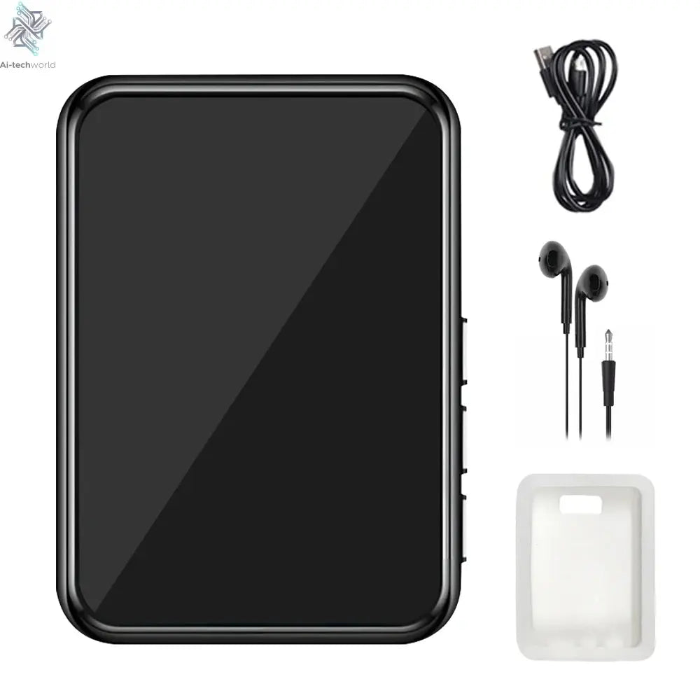 128G MP3 Player Bluetooth 5.4 HiFi MP3 Music Player Built-in Speaker 2.4inch Touch Screen MP4 Player with E-book/Video Recording Ai-TechWorld 