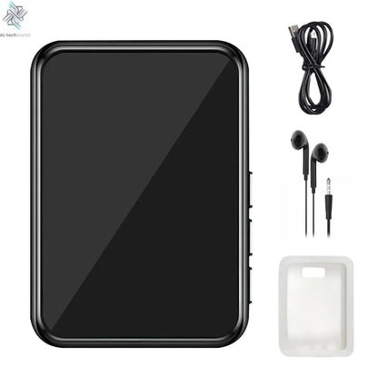 128G MP3 Player Bluetooth 5.4 HiFi MP3 Music Player Built-in Speaker 2.4inch Touch Screen MP4 Player with E-book/Video Recording Ai-TechWorld 