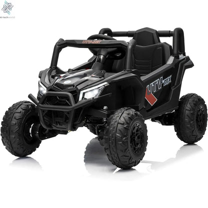 12V Kids Ride On Car,UTV Truck with Remote Control,4WD/2WD Switchable,Electric Vehicle with 4 Spring Suspension for Ages 3-8 Y Ai-TechWorld 