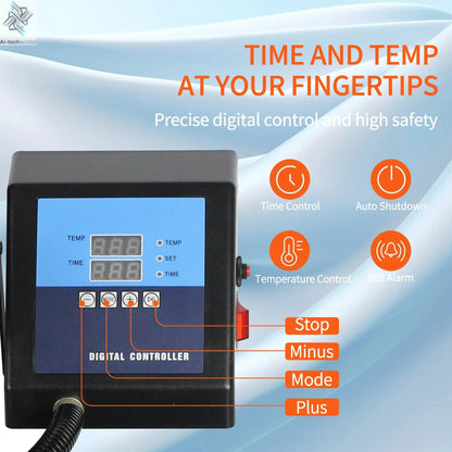 15 In 1 Combo Muntifunctional Sublimation Heat Press Machine Tshirt Heat Transfer Printer For Mug/Cap/football/bottle/pen/shoes Ai-TechWorld