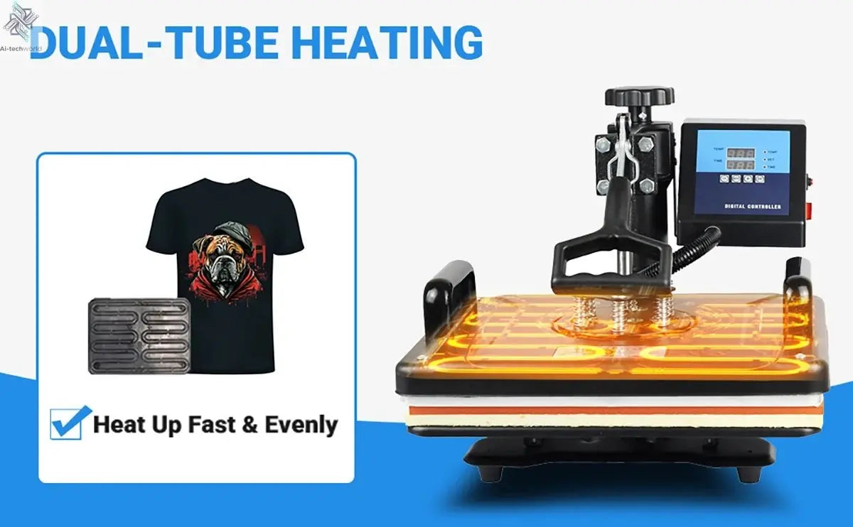 15 In 1 Combo Muntifunctional Sublimation Heat Press Machine Tshirt Heat Transfer Printer For Mug/Cap/football/bottle/pen/shoes - Ai - TechWorld