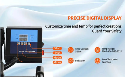 15 In 1 Combo Muntifunctional Sublimation Heat Press Machine Tshirt Heat Transfer Printer For Mug/Cap/football/bottle/pen/shoes - Ai - TechWorld