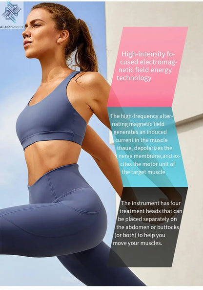 15 Tesla 6500W ABS Muscle Stimulator RF EMS NEO Portable Body Sculpting Machine Slimming Weight Lose Electromagnetic Pro Ai-TechWorld 