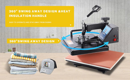 15 In 1 Combo Muntifunctional Sublimation Heat Press Machine Tshirt Heat Transfer Printer For Mug/Cap/football/bottle/pen/shoes Ai-TechWorld
