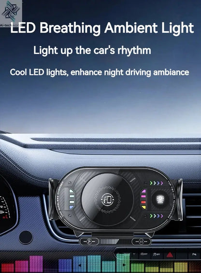 15W Universal Car Phone Wireless Charger Holder 90° Rotation Mount for Samsung Galaxy Fold 6 5 4 3 Z Flip S25 S24 Iphone 17 16 Ai-TechWorld 