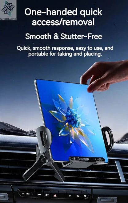 15W Universal Car Phone Wireless Charger Holder 90° Rotation Mount for Samsung Galaxy Fold 6 5 4 3 Z Flip S25 S24 Iphone 17 16 Ai-TechWorld 