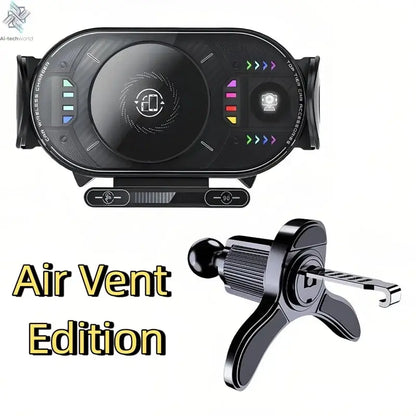 15W Universal Car Phone Wireless Charger Holder 90° Rotation Mount for Samsung Galaxy Fold 6 5 4 3 Z Flip S25 S24 Iphone 17 16 Ai-TechWorld 