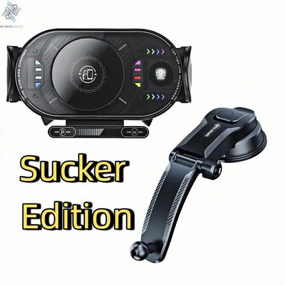 15W Universal Car Phone Wireless Charger Holder 90° Rotation Mount for Samsung Galaxy Fold 6 5 4 3 Z Flip S25 S24 Iphone 17 16 Ai-TechWorld 