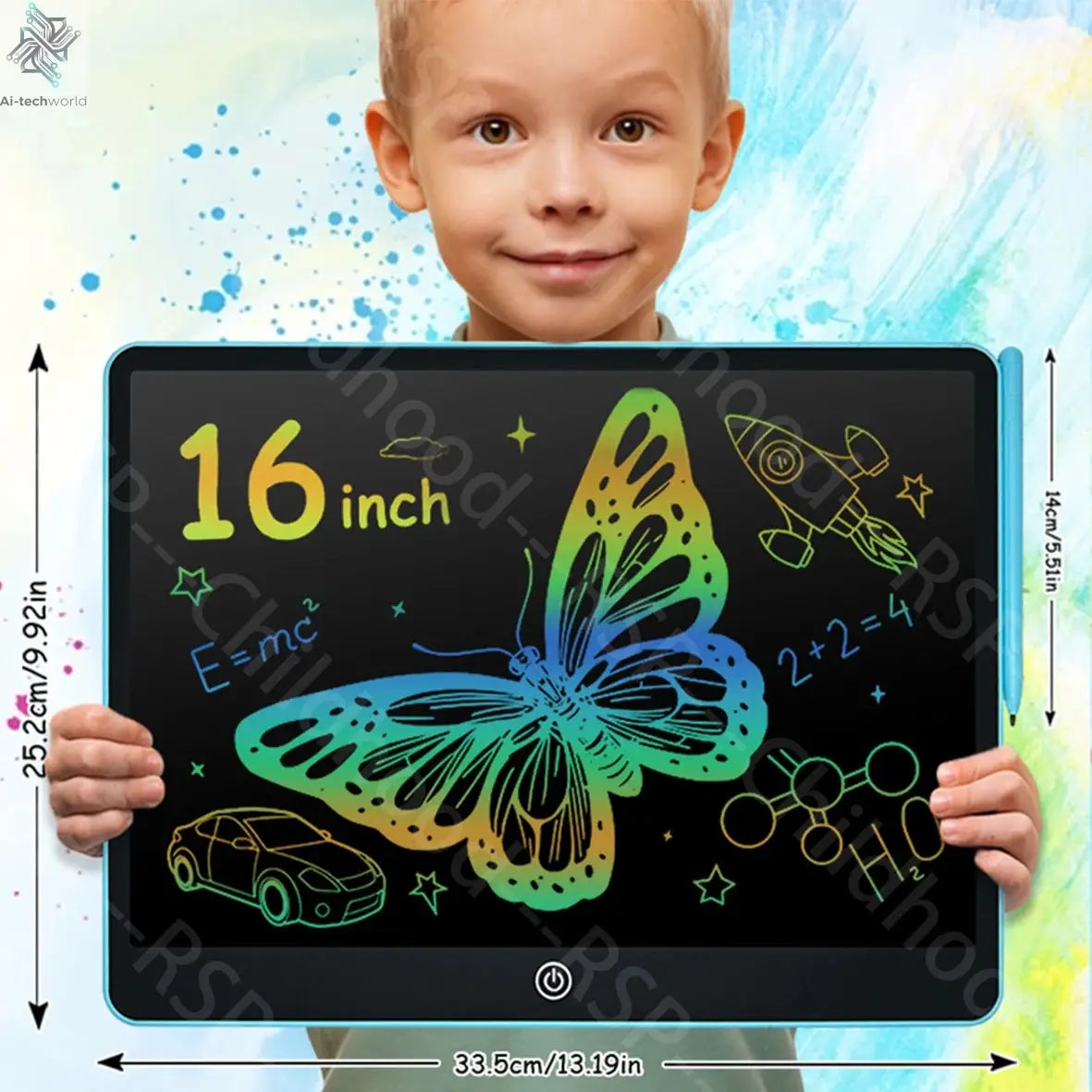 16/12/10/8.5/8.2/6.5/4.5inch LCD graphic tablet,color drawing tablet,3 4 5 6 7 8years kids birthday gifts/Christmas/travel toys - Ai-TechWorld