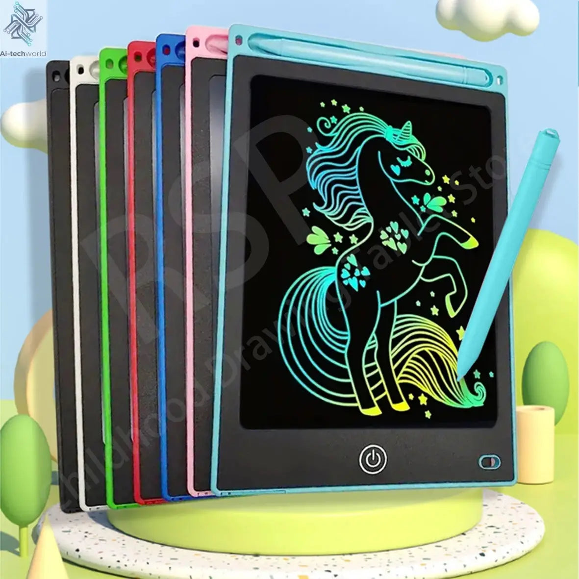 16/12/10/8.5/8.2/6.5/4.5inch LCD graphic tablet,color drawing tablet,3 4 5 6 7 8years kids birthday gifts/Christmas/travel toys - Ai-TechWorld