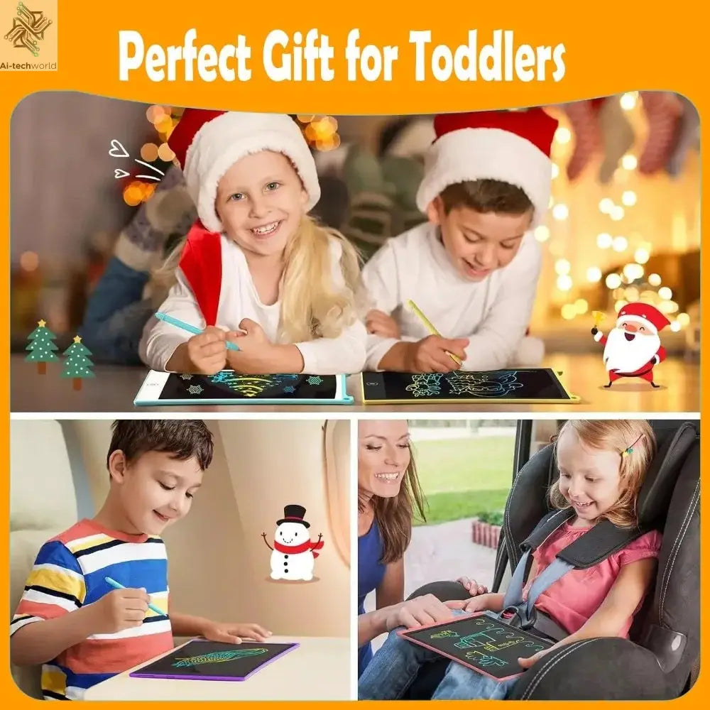 16/12/10/8.5/8.2/6.5/4.5inch LCD graphic tablet,color drawing tablet,3 4 5 6 7 8years kids birthday gifts/Christmas/travel toys - Ai-TechWorld
