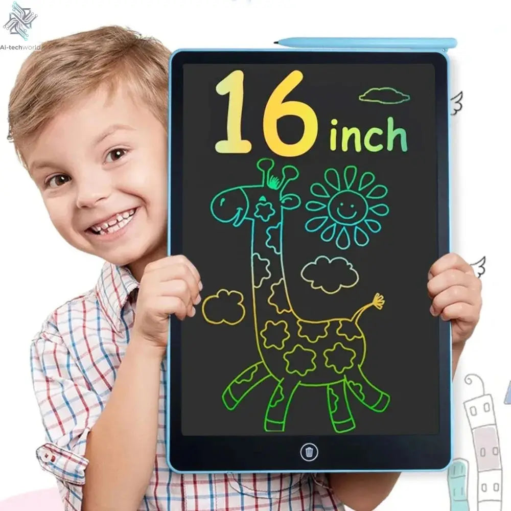 16/12/10/8.5/8.2/6.5/4.5inch LCD graphic tablet,color drawing tablet,3 4 5 6 7 8years kids birthday gifts/Christmas/travel toys - Ai-TechWorld