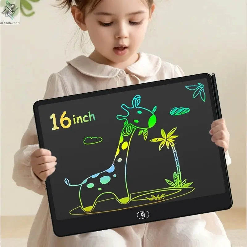 16/13/11 Inch LCD Writing Board Drawing tablet Kids Writing Painting Children Educational Toys for 3 4 5 6 7 8 Years Girls Boys Ai-TechWorld 