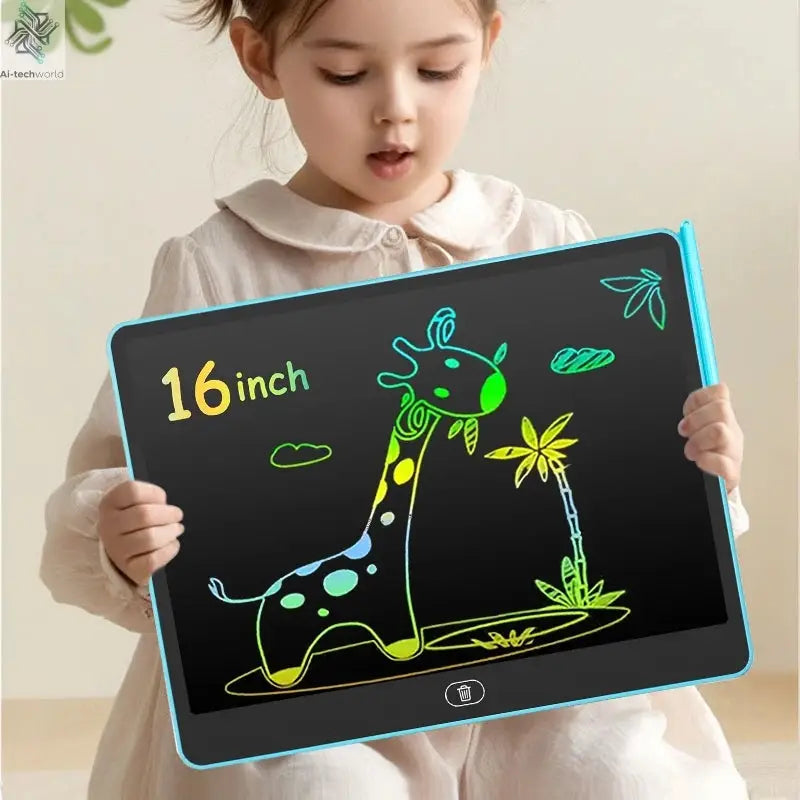 16/13/11 Inch LCD Writing Board Drawing tablet Kids Writing Painting Children Educational Toys for 3 4 5 6 7 8 Years Girls Boys Ai-TechWorld 