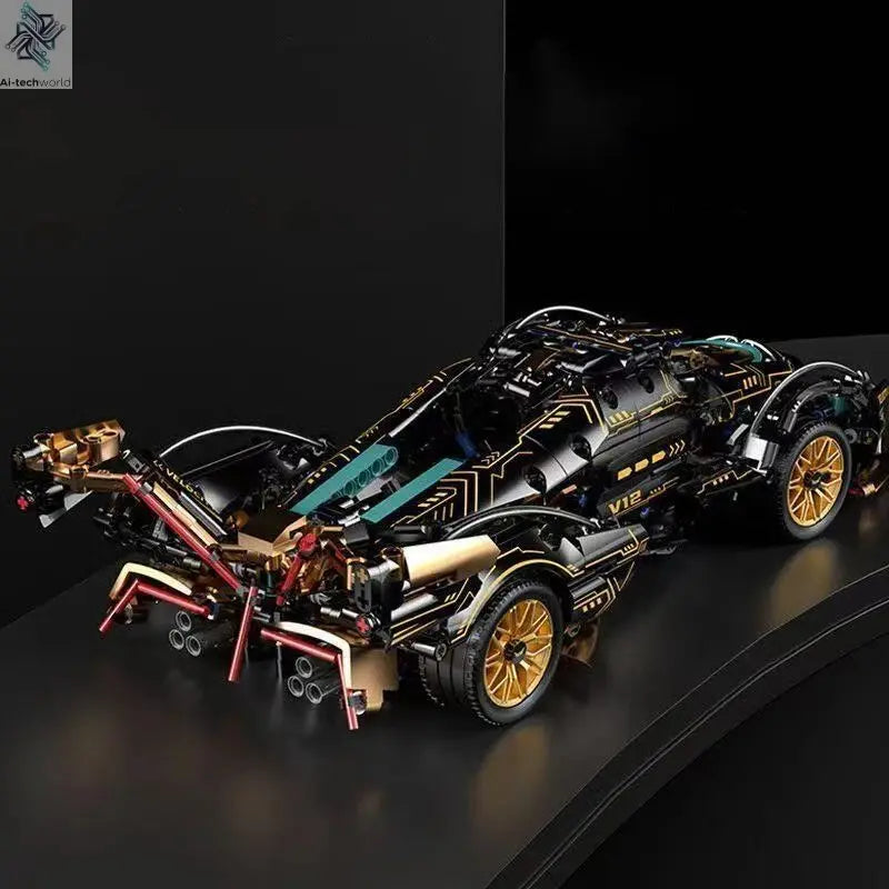 1690 Pieces, Green Racing Building Block Toys, Abs Materials, Manual Toy Building Blocks Assembly, Home Furnishings, Office Desktop Furnishings Ai-TechWorld 