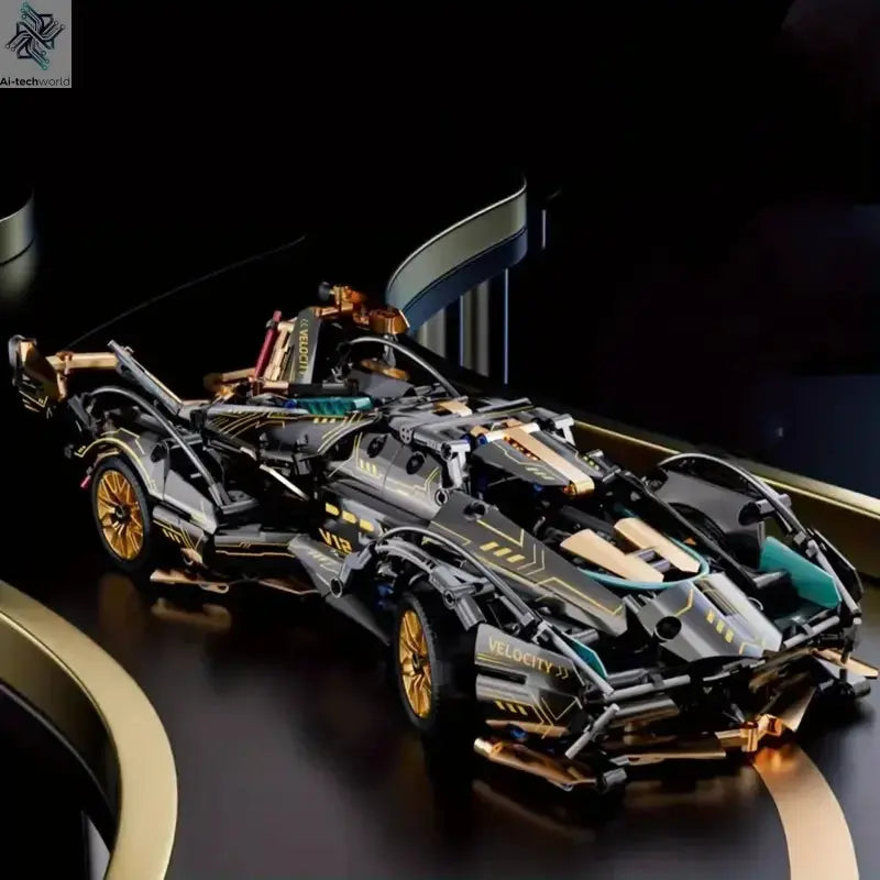 1690 Pieces, Green Racing Building Block Toys, Abs Materials, Manual Toy Building Blocks Assembly, Home Furnishings, Office Desktop Furnishings Ai-TechWorld 