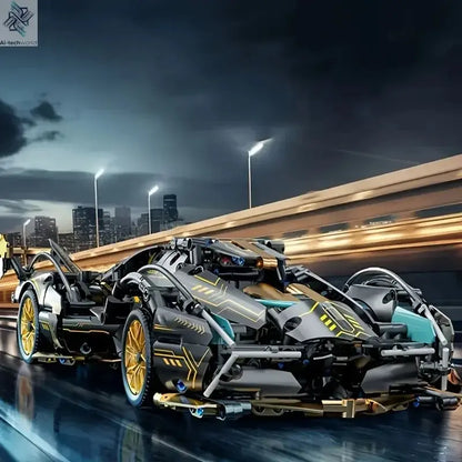 1690 Pieces, Green Racing Building Block Toys, Abs Materials, Manual Toy Building Blocks Assembly, Home Furnishings, Office Desktop Furnishings Ai-TechWorld 