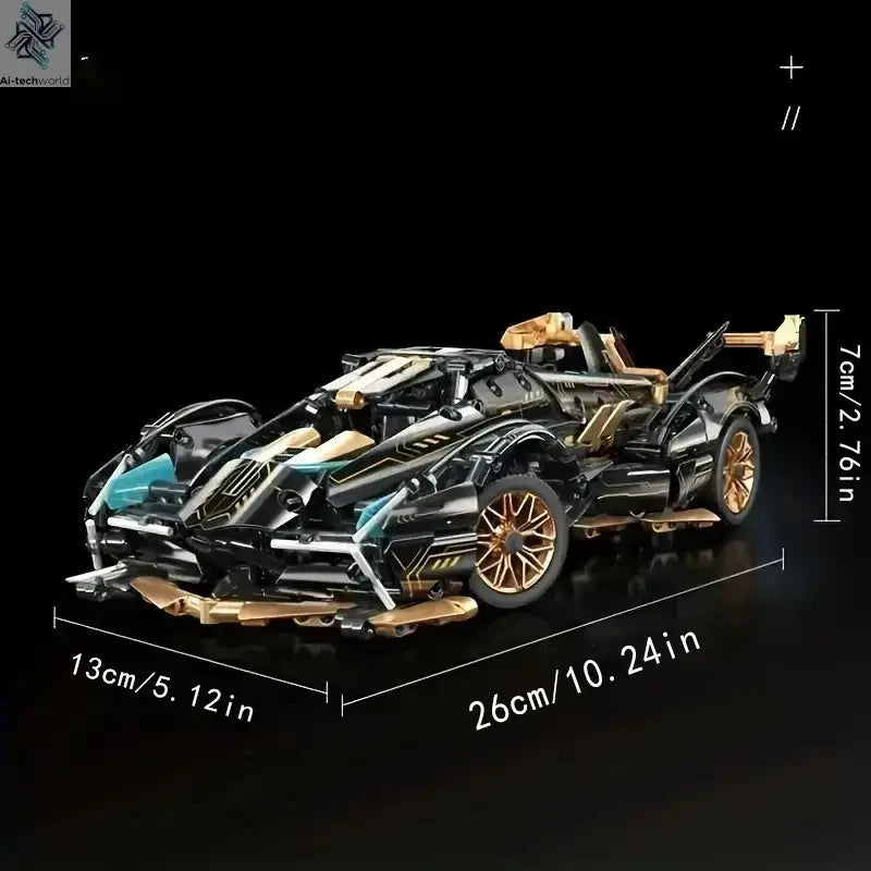 1690 Pieces, Green Racing Building Block Toys, Abs Materials, Manual Toy Building Blocks Assembly, Home Furnishings, Office Desktop Furnishings Ai-TechWorld 