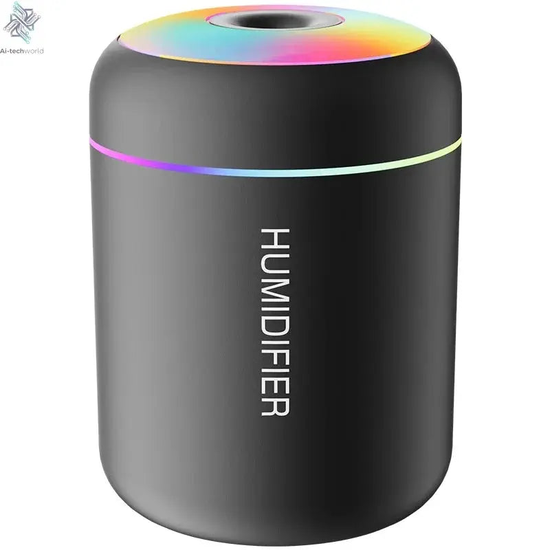 180ML Mini Air Humidifier USB Electric Aroma Diffuser Essential Oil Purifier Aromatherapy Mist Maker Lights For Car Home Bedroom Ai-TechWorld 