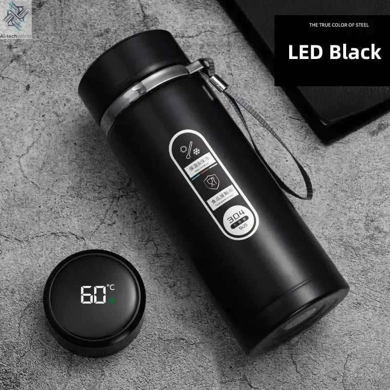 1Liter Stainless Steel Thermos Bottle with LED Temperature Vacuum Flask Ai-TechWorld 