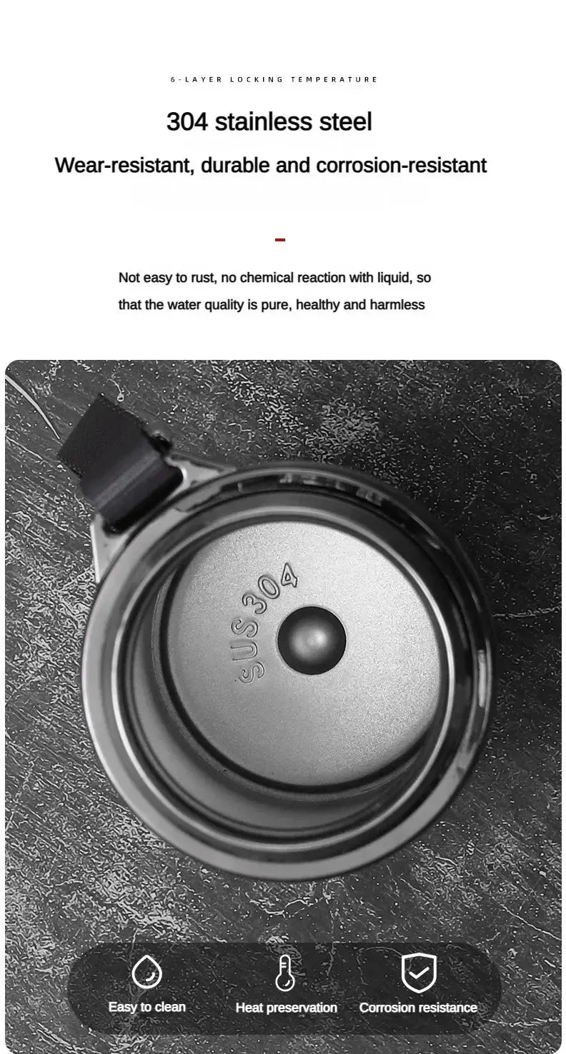 1Liter Stainless Steel Thermos Bottle with LED Temperature Vacuum Flask Ai-TechWorld 