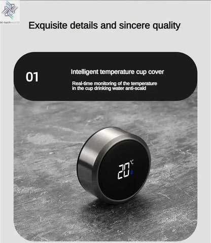 1Liter Stainless Steel Thermos Bottle with LED Temperature Vacuum Flask Ai-TechWorld 