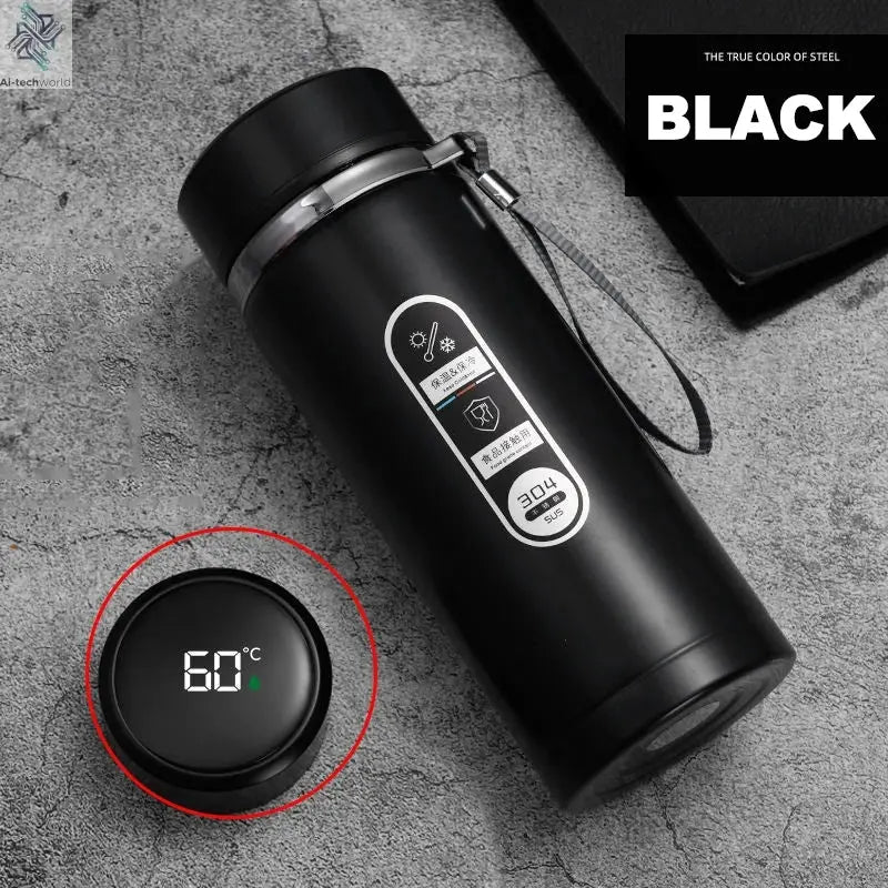 1Liter Stainless Steel Thermos Bottle with LED Temperature Vacuum Flask Ai-TechWorld 