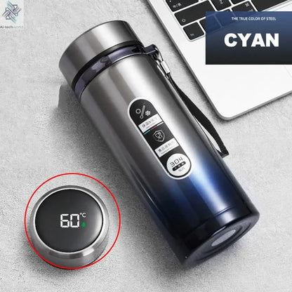 1Liter Stainless Steel Thermos Bottle with LED Temperature Vacuum Flask Ai-TechWorld 