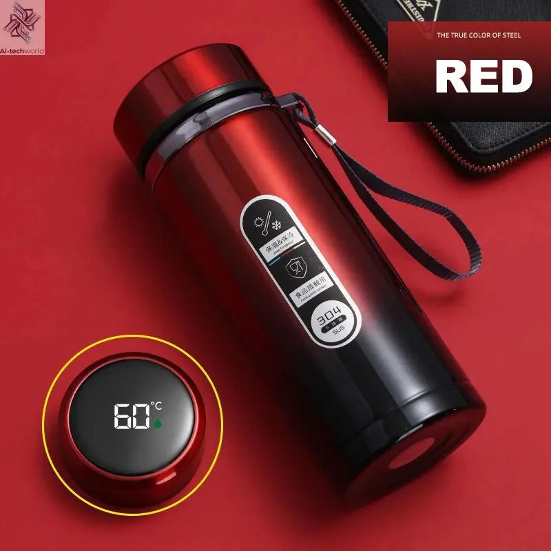 1Liter Stainless Steel Thermos Bottle with LED Temperature Vacuum Flask Ai-TechWorld 