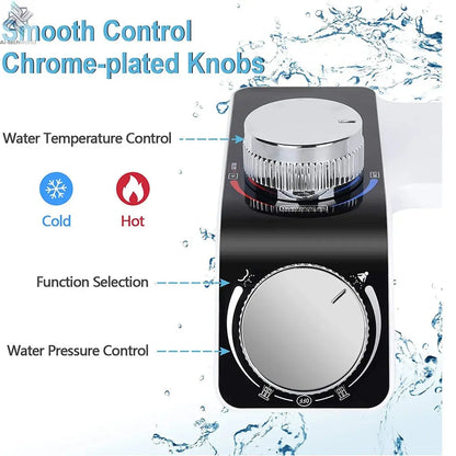 1Set Easy To Install Feminine Wash Device Hot And Cold Body Cleaner No Electricity Required Smart Toilet Seat Anal Cleanser Ai-TechWorld 