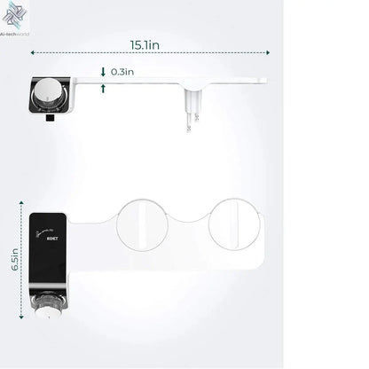 1Set Easy To Install Feminine Wash Device Hot And Cold Body Cleaner No Electricity Required Smart Toilet Seat Anal Cleanser Ai-TechWorld 