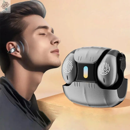 1Set Type-C Bone Conduction Open Ear Clip Wireless Bluetooth5.3 Headphones LED Breathing Light Noise Canceling Earbuds for Music - Ai-TechWorld