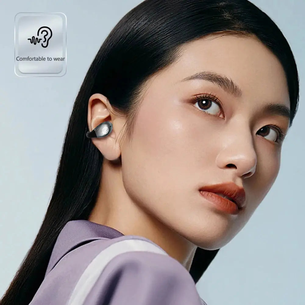 1Set Type-C Bone Conduction Open Ear Clip Wireless Bluetooth5.3 Headphones LED Breathing Light Noise Canceling Earbuds for Music - Ai-TechWorld