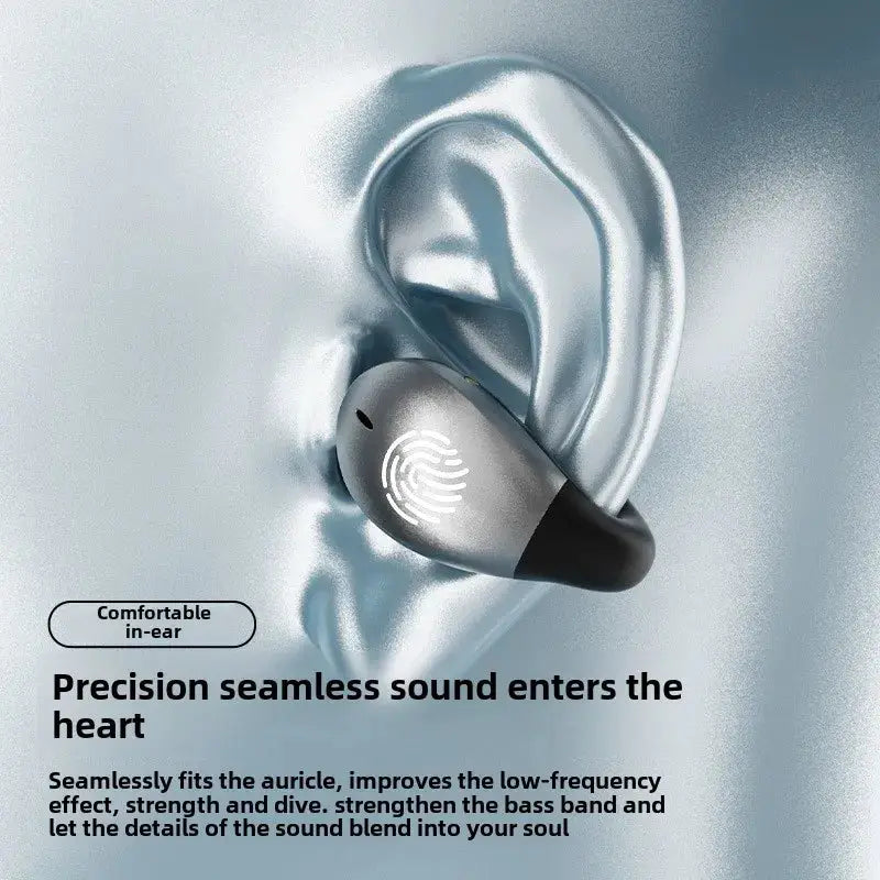 1Set Type-C Bone Conduction Open Ear Clip Wireless Bluetooth5.3 Headphones LED Breathing Light Noise Canceling Earbuds for Music - Ai-TechWorld