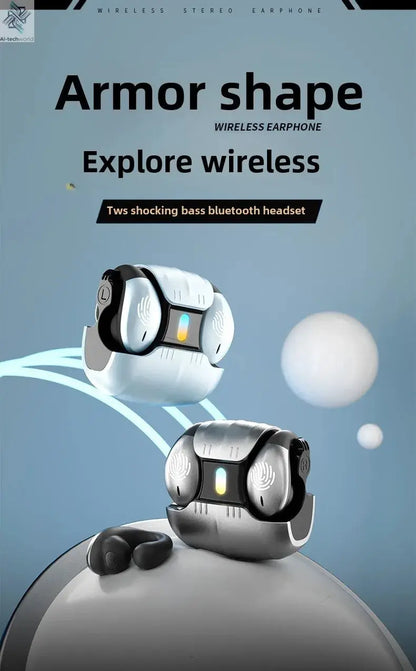 1Set Type-C Bone Conduction Open Ear Clip Wireless Bluetooth5.3 Headphones LED Breathing Light Noise Canceling Earbuds for Music - Ai-TechWorld