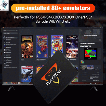 1TB Portable Gaming SSD 3 System in 1 Game Console 80+ Emulators for PS5/PS4/XBOX/XBOX One/PS3/SWITCH with 16191 3D & Retro Game Ai-TechWorld 